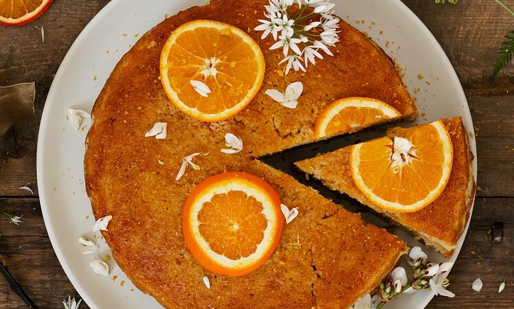torta con bucce d'arancia