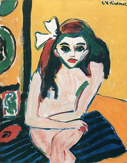 Quadro espressionista: Marzella di Kirchner