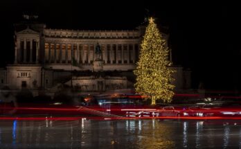 Roma (Piazza Venezia) durante le feste di Natale