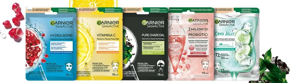 Maschere in tessuto Garnier: 6 da provare