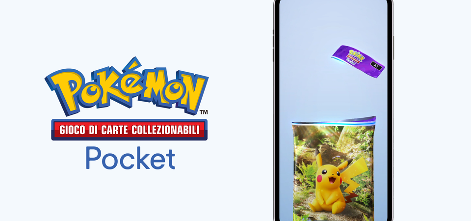 Perché Pokémon Pocket crea dipendenza: immagine promozionale con bustina