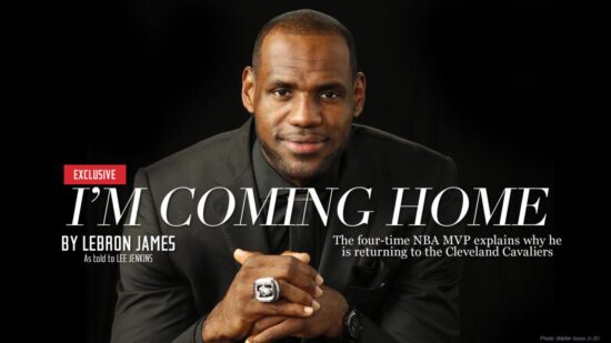 "I'm coming home" - LeBron James.
Fonte immagine: ESPN